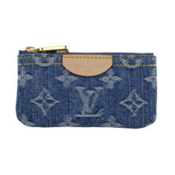 Louis Vuitton Pochette Case Blue Denim Monogram - Picture 1 of 7